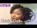 How To: BRAID OUT On Natural Hair  | PART 1 | STARRING LIA