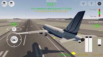 RC FS Advanced United A320 Takeoff AND Landing Good New Game Play by iOS & Android Pc #53- 2/18/2021
