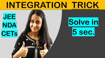 INTEGRATION SHORTCUT /TRICK 2022/2023 - SOLVE INTEGRALS IN 5 SECONDS//JEE/NDA/CET - TRICK