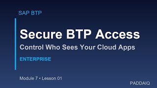 SAP BTP User & Role Management Tutorial: Secure Access Control