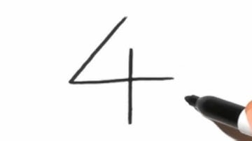 How to Turn Number 4 into a Cartoon Shark 🦈