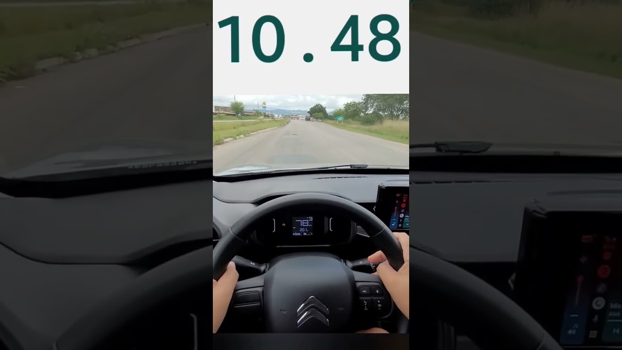 teste de 0 a 100 Citroen C3 1.0 2023 - etanol - foi bem?