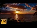 4K Hawaiian Sunset Video Relaxation Music and Ocean Sounds