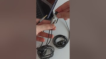 Plugged earphone one and earphone two into a stereo splitter for use on an iPad #shorts