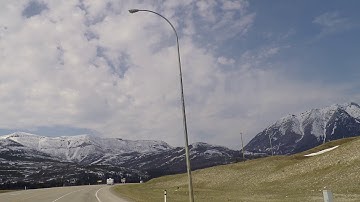 Crowsnest Pass - Alberta Canada - Driving Through Rocky Mountains - Grand Scenery