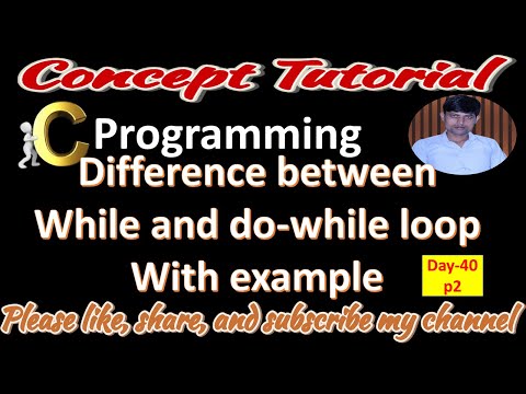 Difference between while and do-while loop in c language with example |