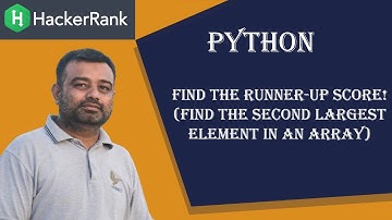 Hackerrank | Python | Find the Runner-Up Score