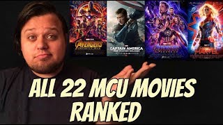 All 22 MCU Movies Ranked Worst to Best ( w/ Avengers : Endgame)