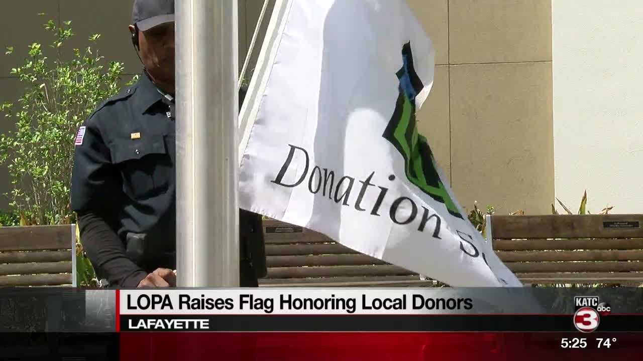 Lopa Flag LOPA Raises Flag in Honor of Local Donors - YouTube