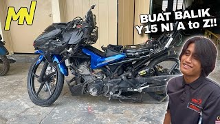 Project Restore Moto Y15 Aku!!!  | Sikit Lagi Nak 100K SUBS! | Aku Dah Boleh Keluar Rumah