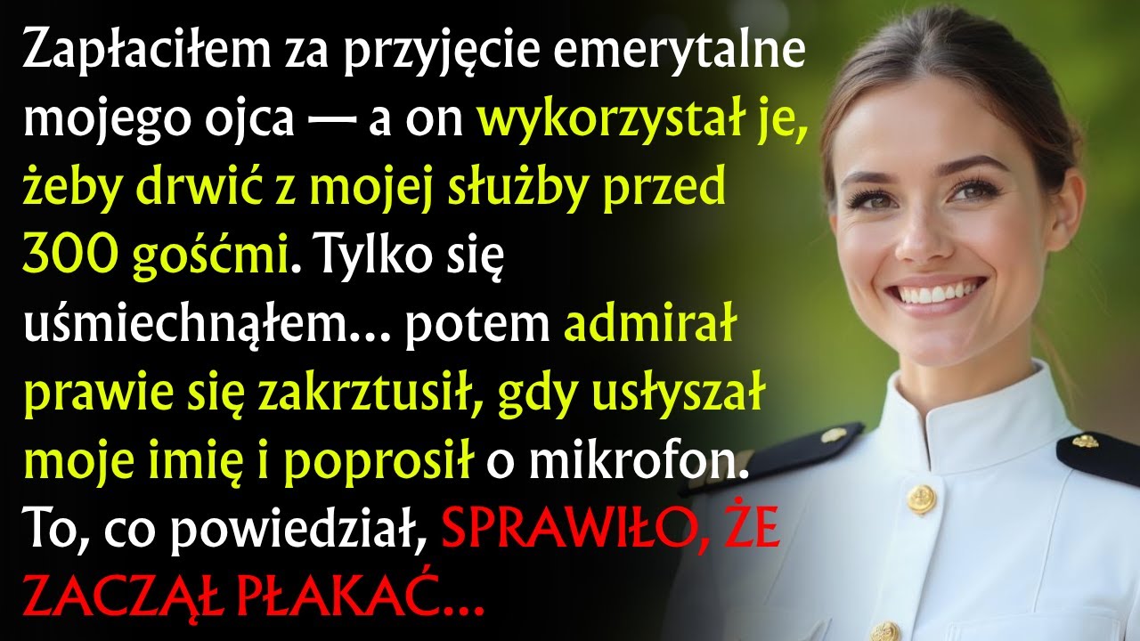 Mój ojciec wyśmiał moją służbę w marynarce przed 300 gośćmi — aż admirał zabrał mikrofon.