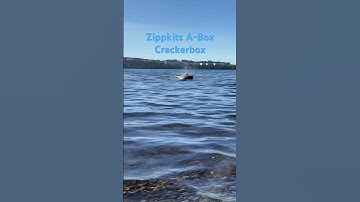 Zippkits A-Box Crackerbox Rc Boat Coming In For Landing