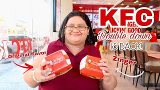 KFC DOUBLE DOWN IS BACK! ❤️ | food vlog wth me