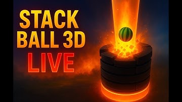 🔴 STACK BALL 3D ONE TAP WIN 😍 | LIVE #games #live #stackball