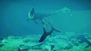 Mosasaurus Fights Tylosaurus | Jurassic World Evolution 2