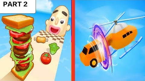 Sandwich runner Vs Shape_Shifting All Levels Android iOS Gameplay Walkthrough 4K 86