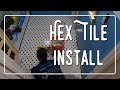 How to install hexagonal tiles on floor called dry fit ...