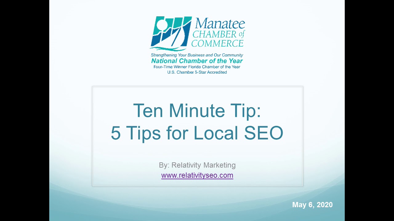 5 Tips For Search Engine Optimization - YouTube