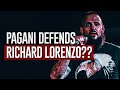 Pagani defends richard lorenzo richardlorenzojrrroc