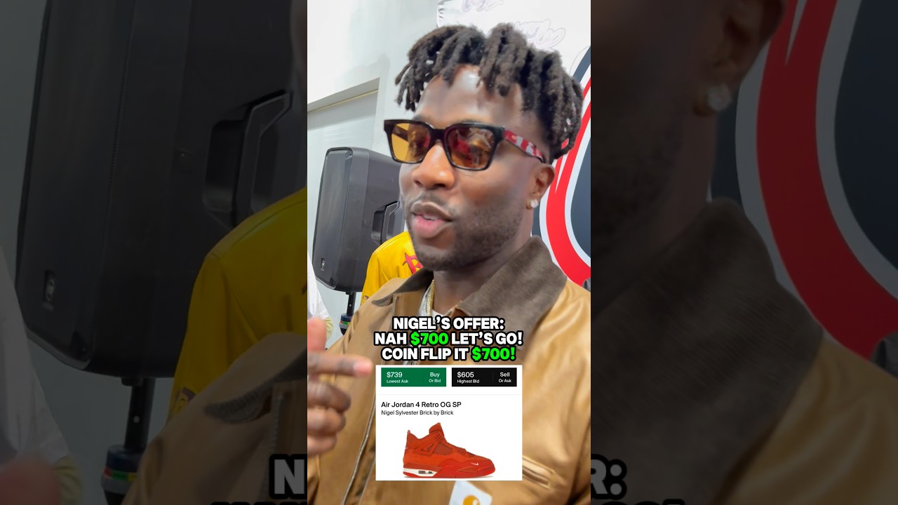 Найджел Сильвестер заработал деньги на своих кроссовках с автографом 💰