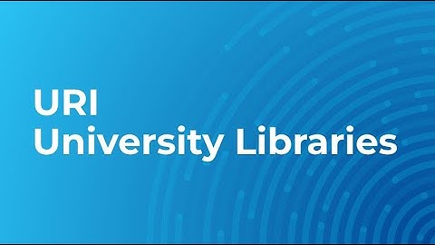 URI Libraries for URI GSLIS