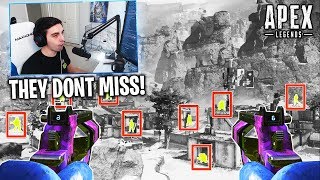 STREAMERS REACT TO INSANE AIMBOT HACKER IN APEX LEGENDS! AIMBOTER CAUGHT LIVE (Apex Legends)