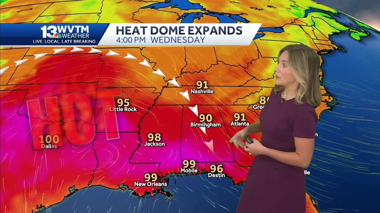 Hot and mainly dry in Alabama's august forecast. Becoming more humid ...