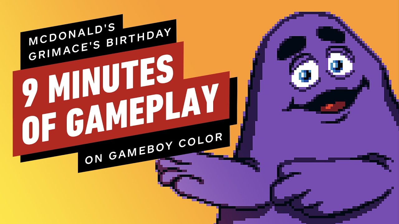 Read more about the article McDonald’s Grimace’s Birthday on GameBoy Color 9 Minutes of Gameplay 2023 – IGN