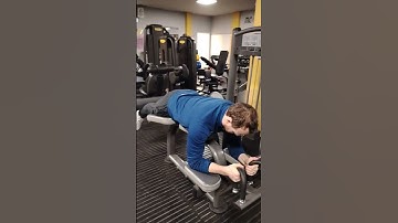Lying leg curl machine demo