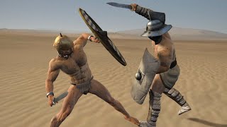 Naked Warriors VS Gladiators (Total War: Rome II)