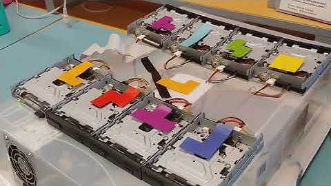 Tetris on floppy drives
