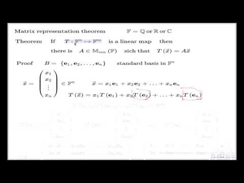 Matrix representation theorem
