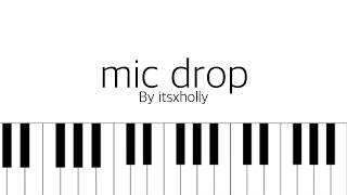 Miniatura del video "mic drop // bts // piano tutorial"