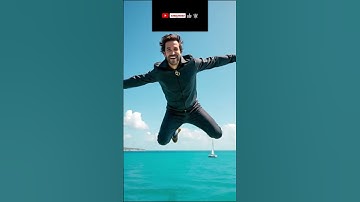 Man Flying on the Sea | Unreal Futuristic Video 🌊✨  #ai #funny  #shorts  #shortsfeed #comedyeffect