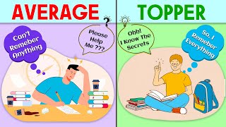 Difference between TOPPER and an AVERAGE student| WANTTO BECOME A TOPPER STOP MAKING THESE MISTAKESl