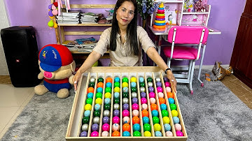 Puzzle Ball Sorting Game : Solve Color Ball Game Challenge With Time Relaxing 🔴🟡🟠🟢Ep #181