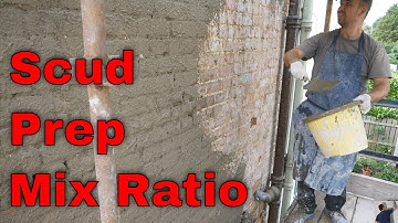 how to slurry scud coat a wall ready for rendering old brick and block wall