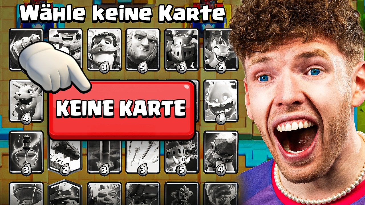 😱🤯KEINE KARTE WÄHLEN, DOCH ES ESKALIERT... | Clash Royale Deutsch