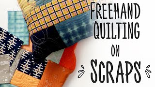 Freehand Quilting On Scrap Fabrics: Use To Sew A Patchwork Cushion! by The Crafts Channel 1,730 views 1 year ago 9 minutes, 56 seconds