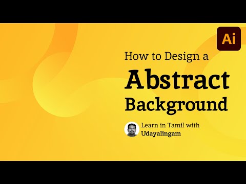 How to Design a Abstract Background in Illustrator | Illustrator Tutorial in Tamil | Buff Tutorial