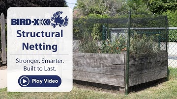 Bird-X Structural Bird Netting | Heavy-Duty Bird Netting for Commercial Protection