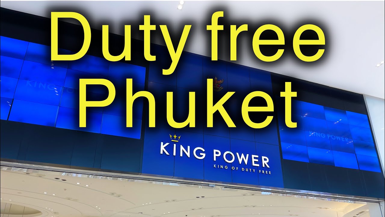 Luxury worldwide brands at Phuket. King Power shopping mall. Duty Free department store in Thailand.