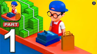 Shop Expanse - Gameplay Walkthrough Part 1 - Build And Upgrade Various Shops (Android, iOS) screenshot 1