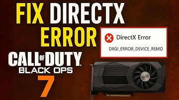 Fix DirectX Error in Call of Duty Black Ops 7 | DXGI Crash, GPU Device Removed & DX12 Fix for PC