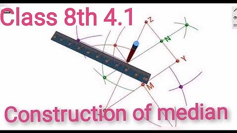 class 8th 4.1 | Construction Of Medians | Medians in obtuse and right angled triangle |