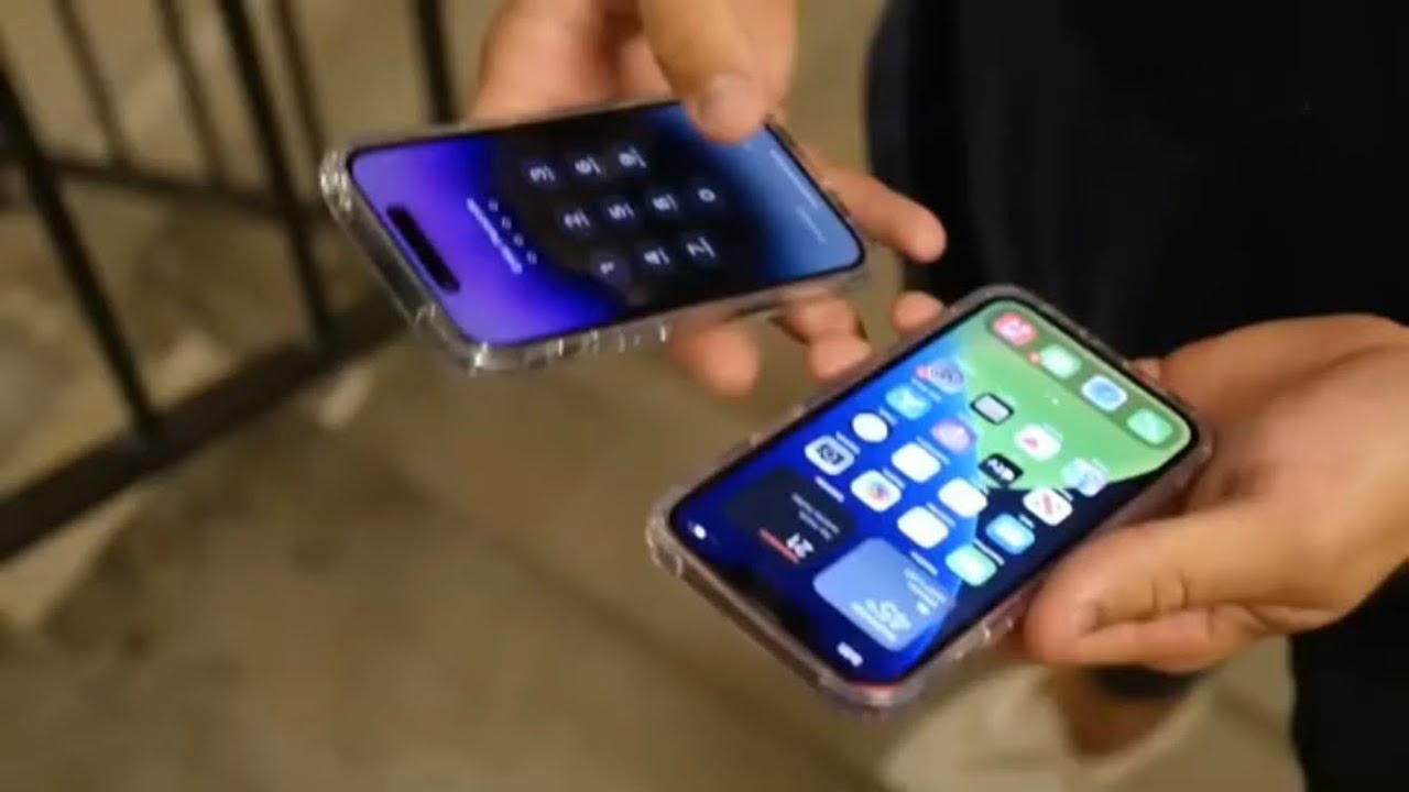 iPhone 13 vs iPhone 14 stairs drop test