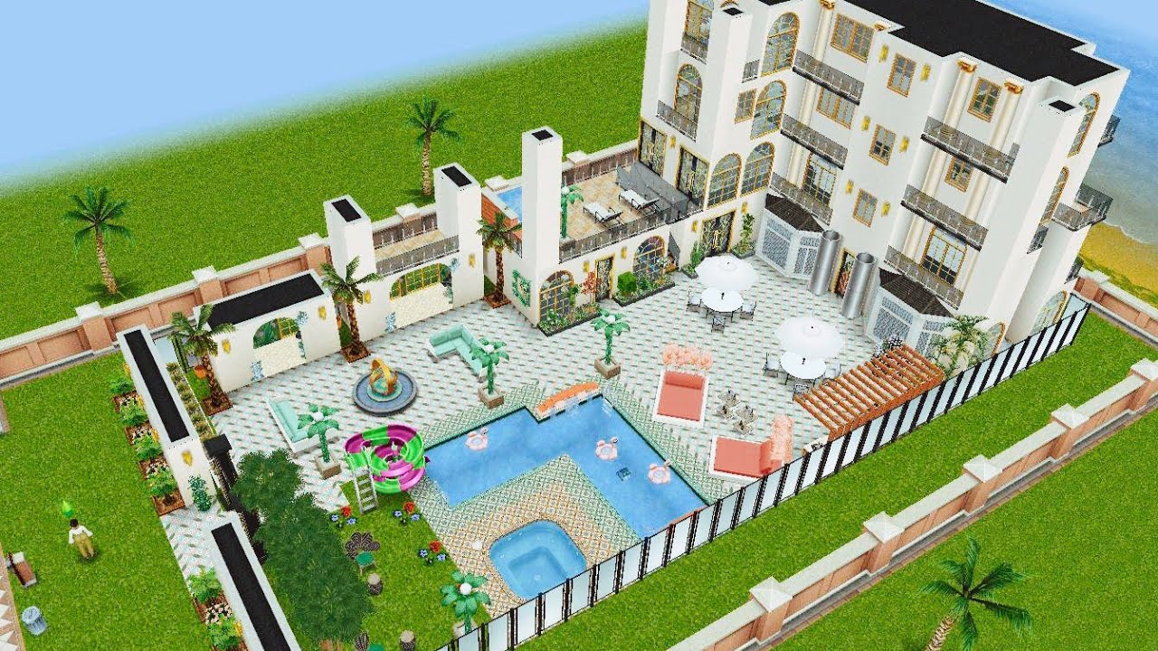 Hotel Palm Springs🏖️Tour+PlanosThe Sims FreePlay YouTube