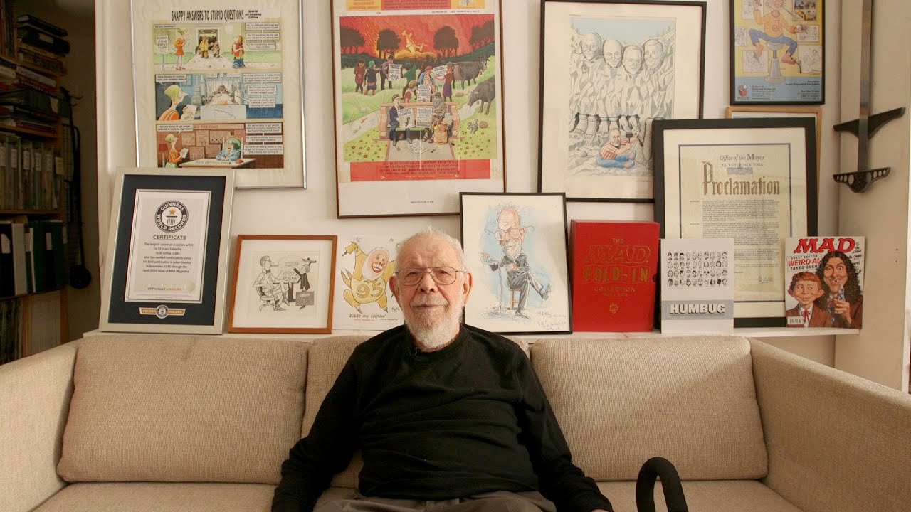Al Jaffee, MAD Magazine's 95-Year-Old Journeyman Cartoonist - YouTube