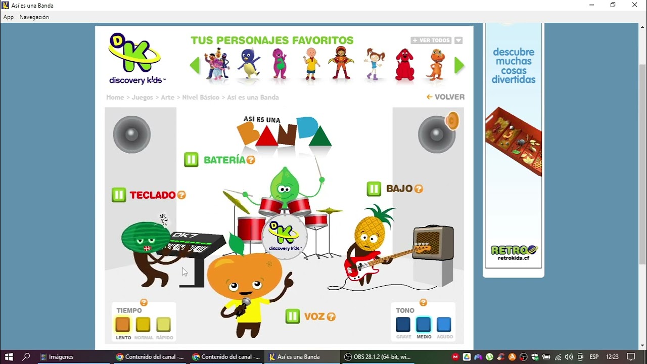 Discovery Kids Juegos: Así es Una Banda