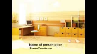 Detalles Free Kid's Room PowerPoint Template by PoweredTemplate.com Actualización